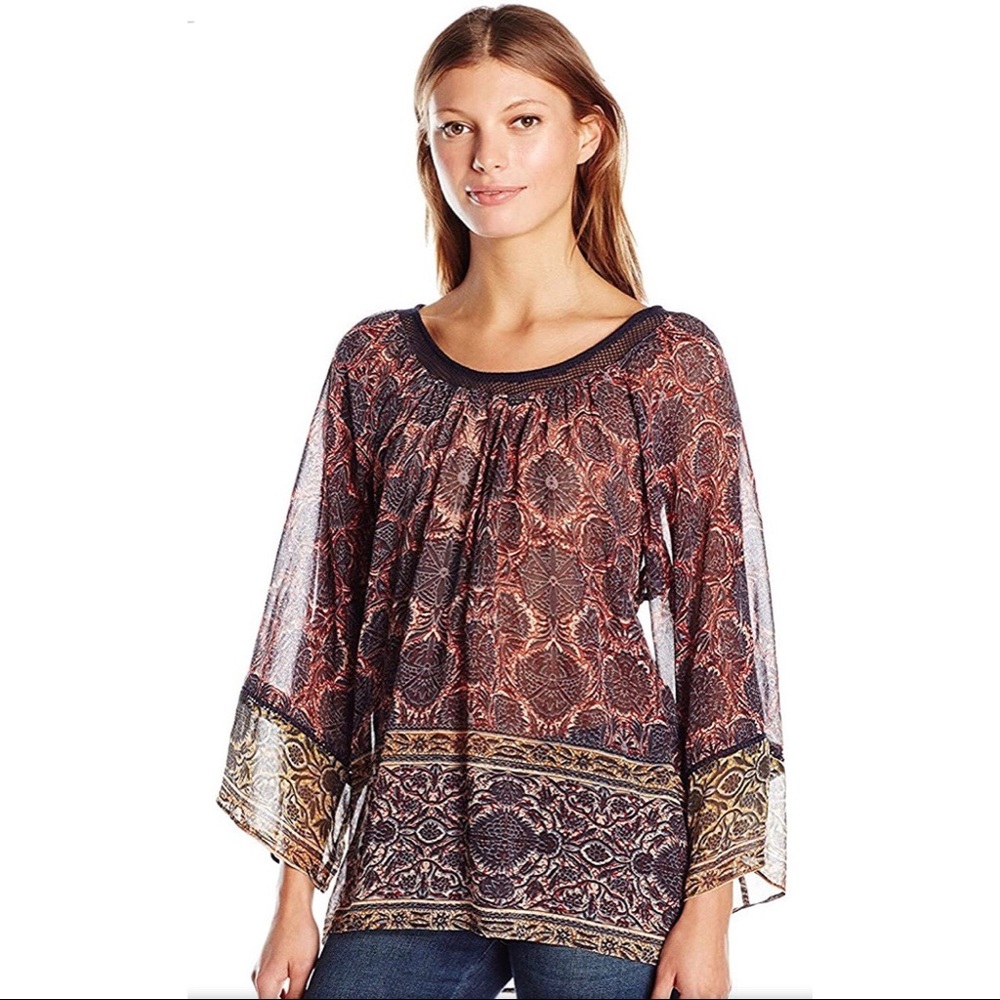 Plenty By Tracy Reese Boho Peasant Top